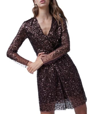 French Connection Emille Sequined Dress ...